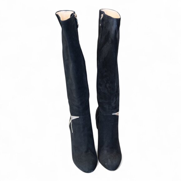 Charlotte Olympia ‘Barbara Star’ Suede Knee High Boots — Size 39 / 8.5 - Picture 5 of 14